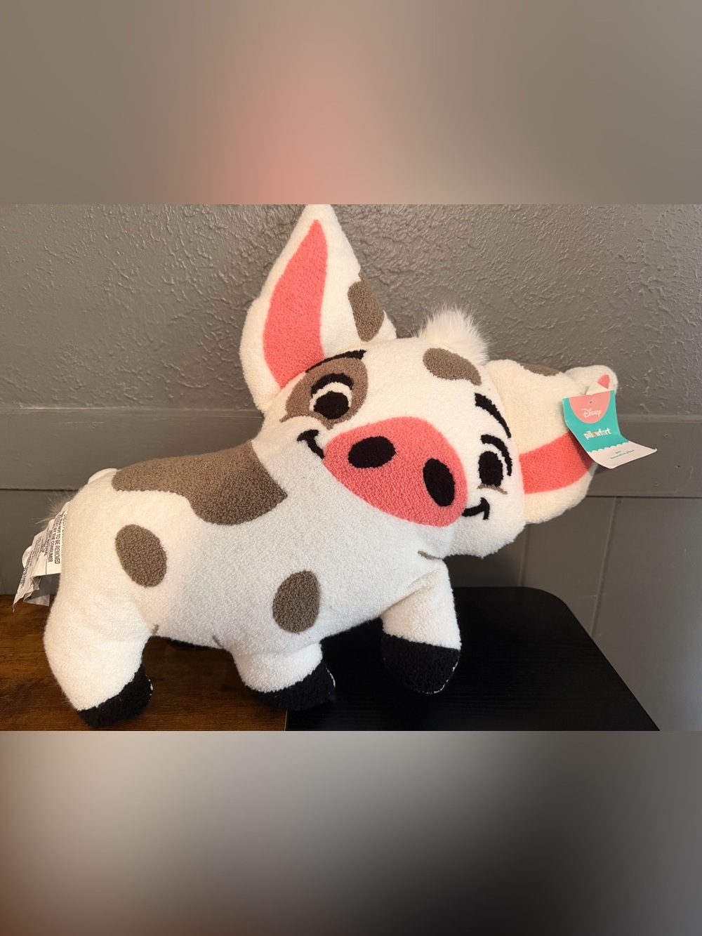 Disney Pua Plush Accent Pillow - White, Pink & Brown